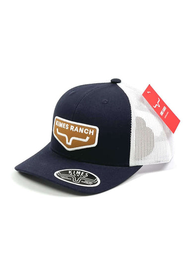 Casquette à visière Lander en marine par Kimes Ranch