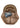 von oben Vintage Logo Patch Braun Snapback Visor Cap von Ariat