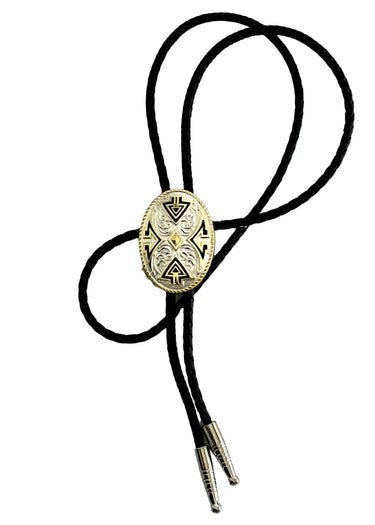 cravate bolo cowboy aztec