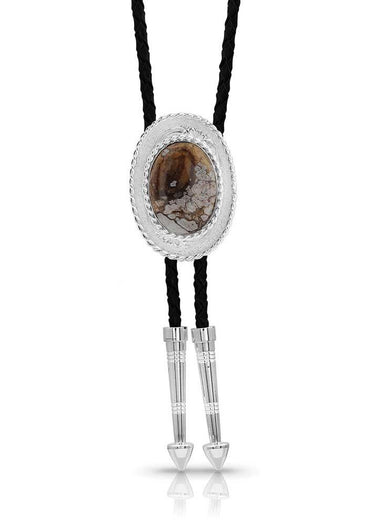 Bolo Tie Wild Horse Jasper by Montana Silversmiths