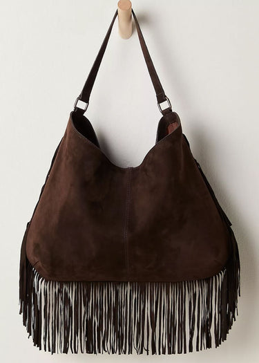 Borsa Finn Fringe Shoulder in Pelle by Free People