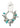 insieme Bracciale Cross Turquoise Charm by Blazin Roxx