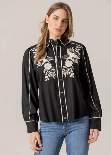 Women's shirt Emilia in Black by Kimes Ranch