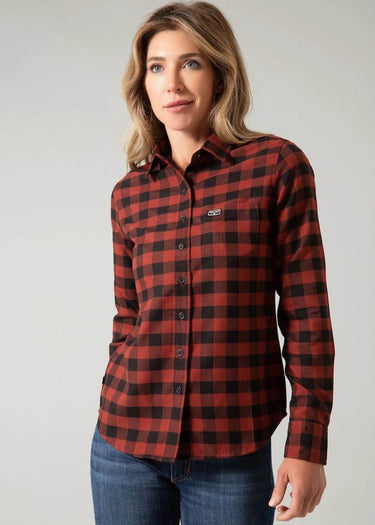 Chemise femme Ladies Garrison en rouge foncé par Kimes Ranch