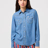 camicia jeans per donna modello First Friend di Wrangler 