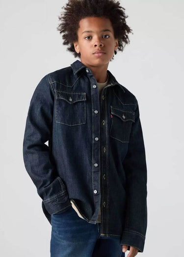 New Barstow western boy's shirt in Dark Hallow from Levi's