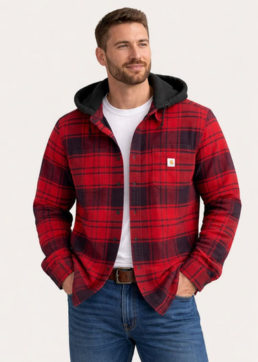 sweat-shirt usé de Carhartt pour homme, couleur sang de boeuf