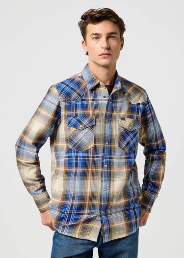 Chemise Hommes Regular Western Indigo par Wrangler