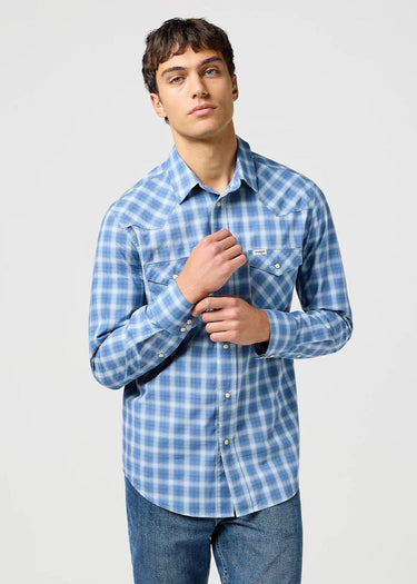 Chemise Western pour homme en bleu par Wrangler
