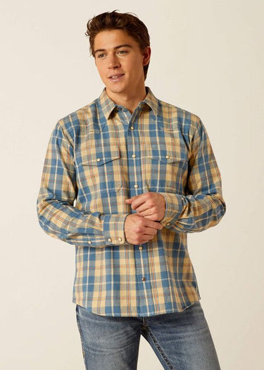 Harlem Retro Fit Westernhemd für Herren in Khaki von Ariat