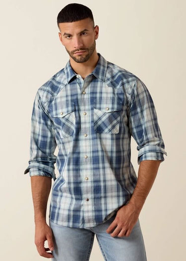Chemise western rétro Heathcliff à carreaux Key Largo pour homme par Ariat