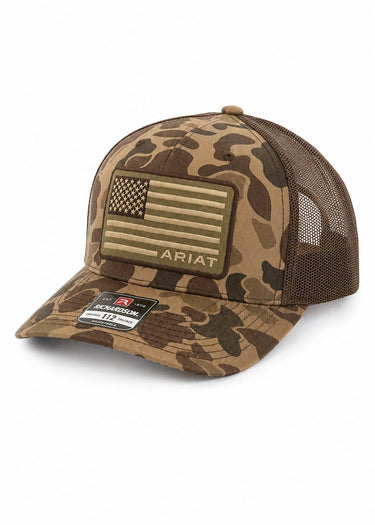 Cappellino Digital Camo USA Flag Brown by Ariat