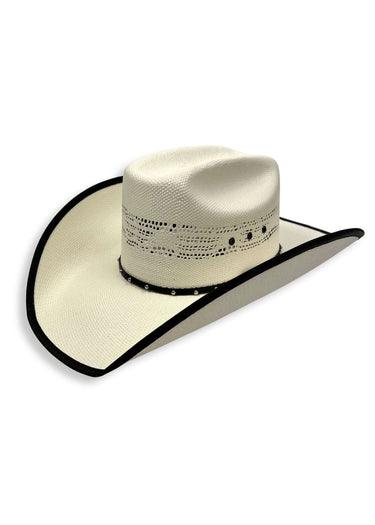 bordo nero cappello western beer time di Bullhide