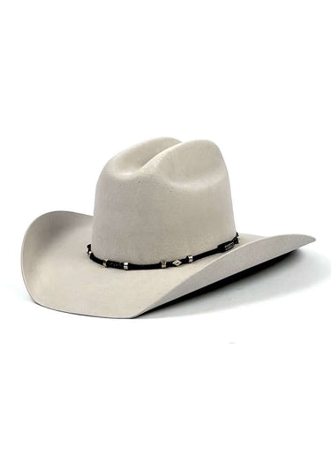 Chapeau gholson de cowboy argenté