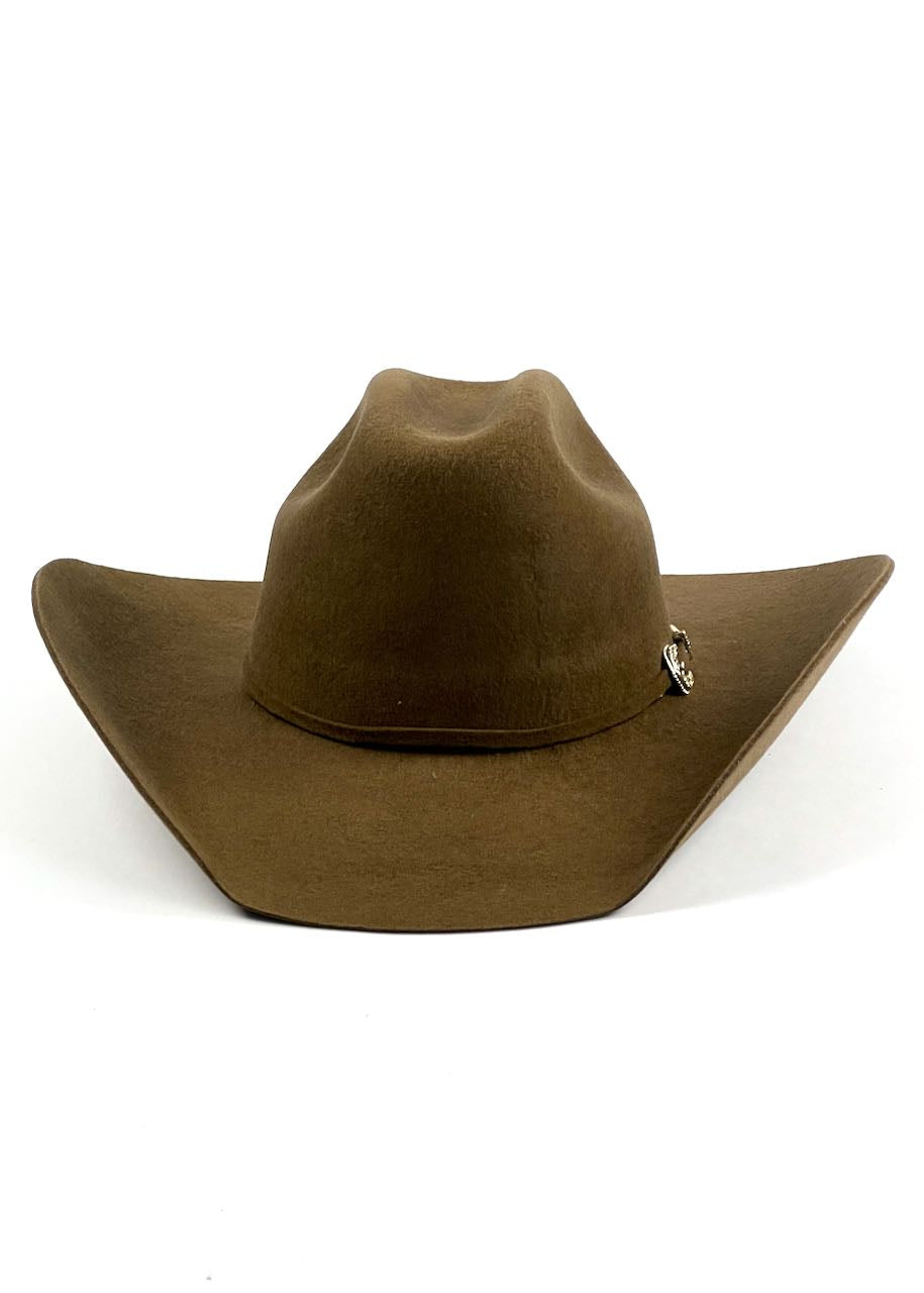 davanti cappello western modello kingman color Khaki di Bullhide