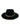davanti Cappello Western Reloaded in feltro nero di Bullhide