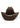 Front Western Texas Hold 'em Hat in Dark Brown by Bullhide