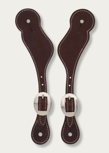 Lanières d'éperons en cuir Latigo Weaver de Bourgogne pour femmes