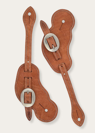 Courroies d'éperons en cuir Buckaroo Harness pour hommes Russet par Weaver Leather