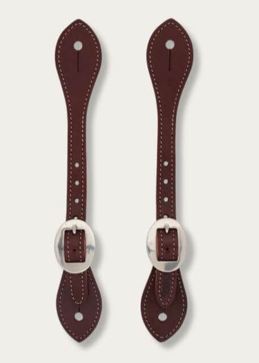 Men's spur straps Burgundy Latigo Leather by Weaver Leather