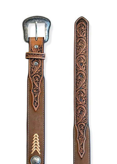 Cowboy Kind Laced Concho Brown Gürtel von Nocona