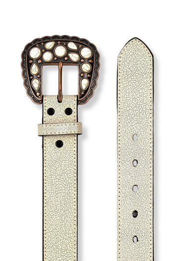 Ceinture western Cracker White pour femme par Angel Ranch