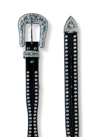 Cintura Western Donna Croc Print in Black by Blazin Roxx