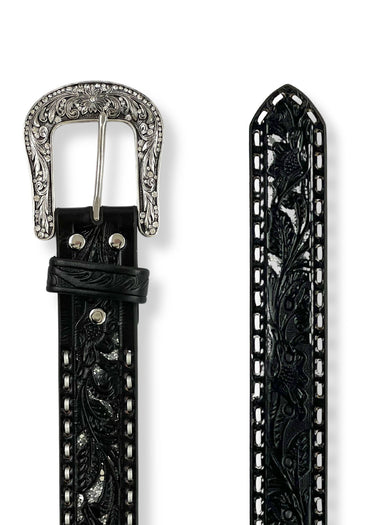 ceinture western gaufrée flora pour femme de Nocona