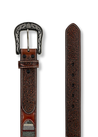 Ceinture western pour femme avec pattes florales Tissu Southwestern par Angel Ranch