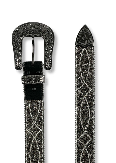 Women's Hematite Beads Black Western Gürtel von Angel Ranch