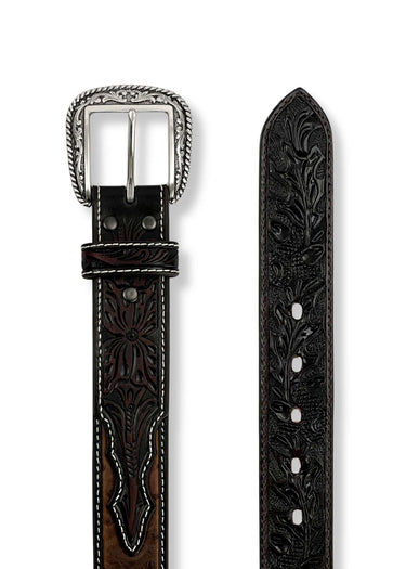 Men's Embossed Ostrich Print Western Belt from Ariat