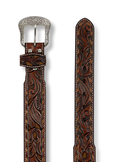 Ceinture western percée pour homme en marron par Nocona