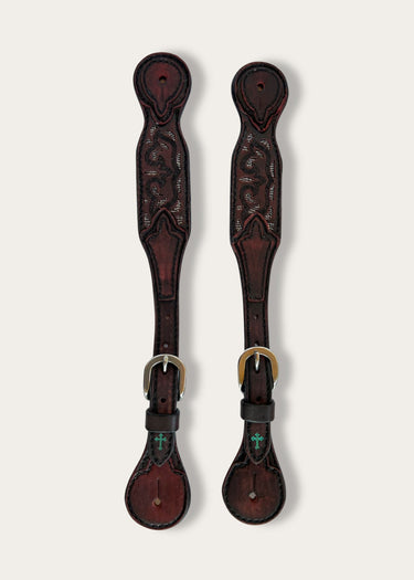 Pioneer men's spur straps from Turquoise Cross