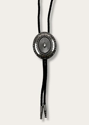 Bolo cowboy tie Oval Western Silver by Double S