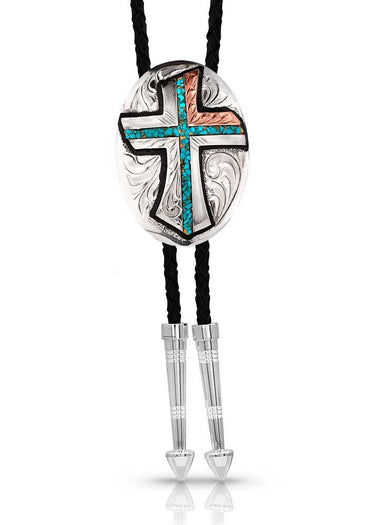 Bolo Inner Light Turquoise Cowboy Tie by Montana Silversmith