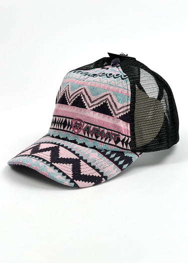 Ponyflo Tribal Print Pink visor cap by Ariat