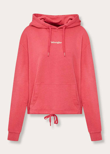 women's drowcord hodie hot pink wrangler sweatshirt