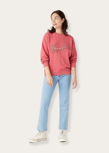 women's sweatshirt crew holly berry wrangler