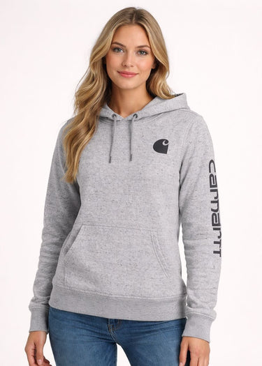 Sweat-shirt Clarksburg en Asphalt Heather pour femme par Carhartt