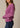 lato Felpa donna Gina Western Crew in magenta by Kimes Ranch