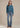 figura intera Felpa donna Gina Western Crew in mid blue by Kimes Ranch