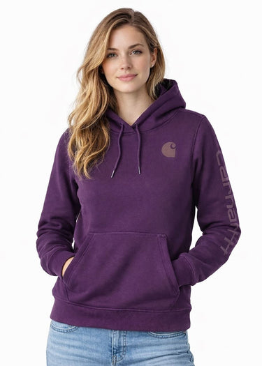Manches à logo pour femmes en aubergine par Carhartt