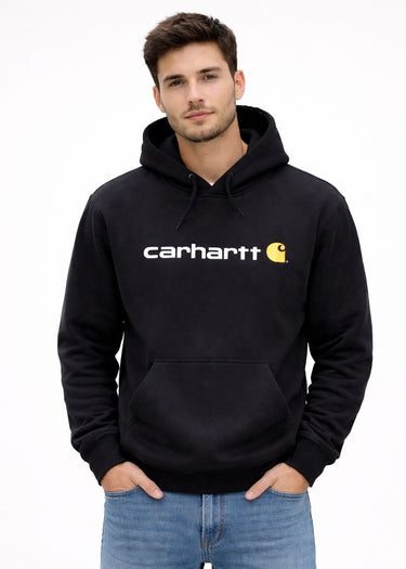 Sweatshirt noir à logo pour hommes par Carhartt