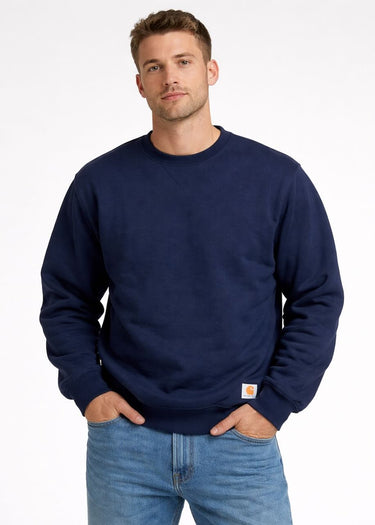 Abgetragenes Midweight Crewn Sweatshirt in New Navy von Carhartt