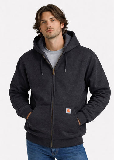 Sudadera con capucha y cremallera en Carbon Heather de Carhartt