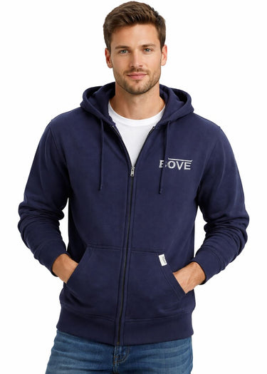Sweat homme avec zip Blue by Bove