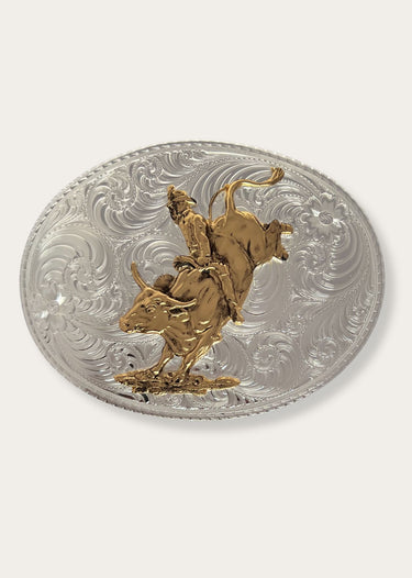 Boucle de cavalier de taureau en fil de fer de la beauté américaine par Montanasilversmith