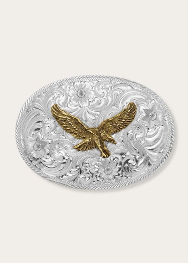 western classic eagle montana silversmith belt buckle