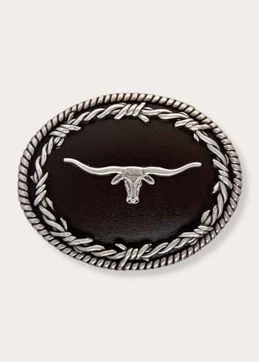 cowboy longhorn buckle by Nocona