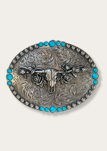 Fibbia Cowgirl Longhorn Roses by Blazin Roxx